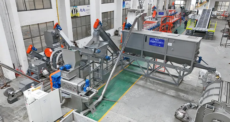 PP Soft Material Crush Washing Line
