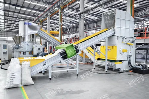 Plastic Shredder Pelletizing Line