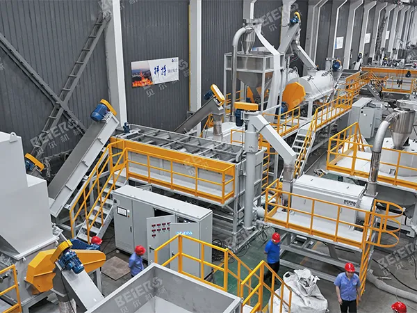 1000kg/h Rigid Floating and Sinking PP PE Reycling Line