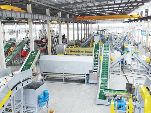 3000kg/h PP HDPE Bottle Recycling Machine