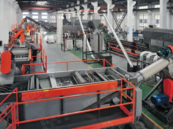 500-8000KG/H PET Bottle Crushing Recycling Line