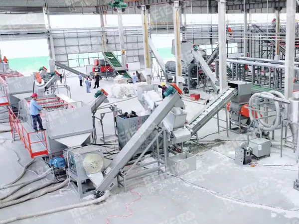 LDPE Film / PP Woven Bag Recycling Crush Washing Line