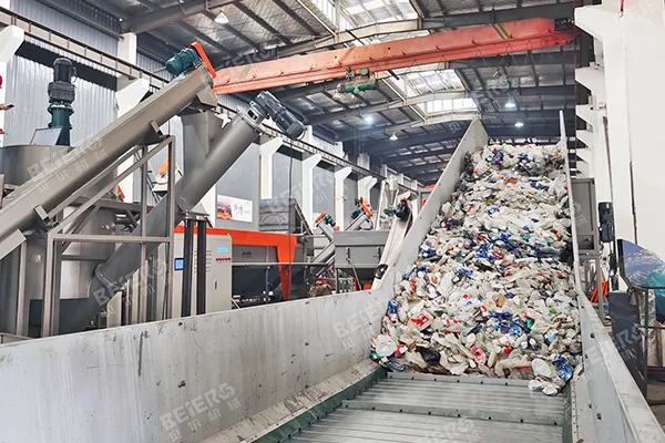 2000kg/h PE Milk Bottle Washing Line