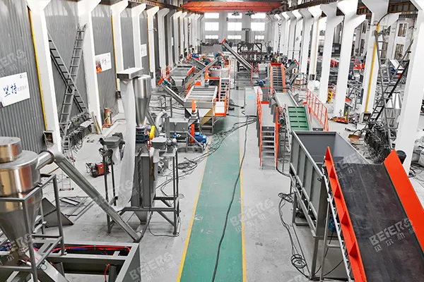 North America – 2000kg/h PE PP Bottle Washing Line